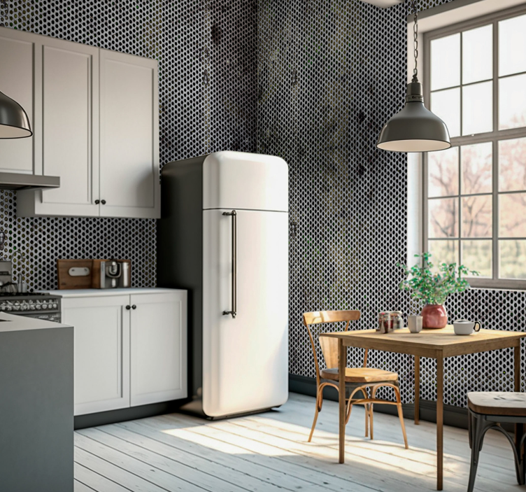 Fotomural texturas metal perforado - TenVinilo