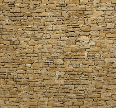 Mural para salón pared de piedra beige - TenVinilo
