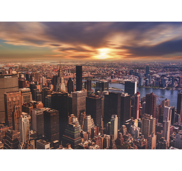 Fotomural 3D vistas a nueva york - TenVinilo