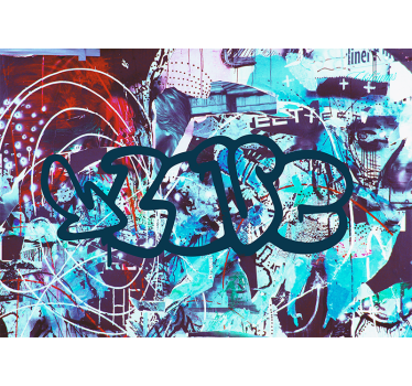 Fotomural de letras Graffiti urbano con texto - TenVinilo