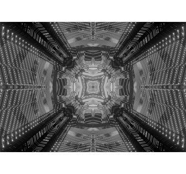 Foto mural 3d Efecto visual blanco y negro - TenVinilo