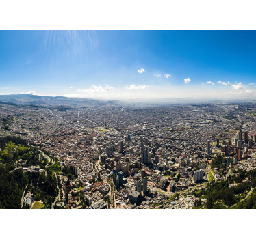 Fotomurales de ciudades Vistas a la ciudad de bogotá - TenVinilo