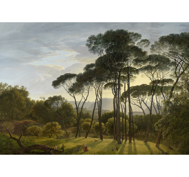 Fotomural bosque Paisaje de bosque italiano - TenVinilo