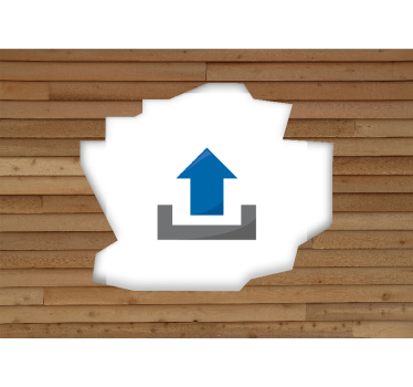 Mural personalizable Pared rota madera 3d con foto - TenVinilo