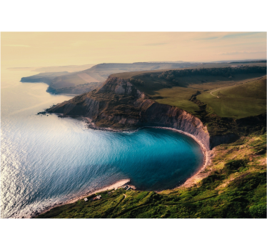 Fotomural de naturaleza Paisaje noruego junto al mar - TenVinilo
