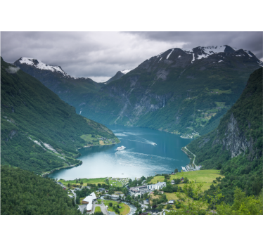 Fotomurales de ciudades Geirangerfjord noruega - TenVinilo