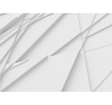 Foto mural 3d Patrón de triángulos blancos - TenVinilo