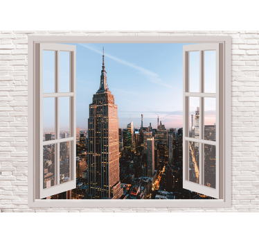 Mural new york vista del empire state - TenVinilo
