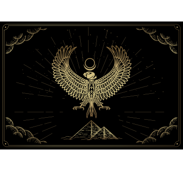 Mural moderno Dios egipcio del sol horus - TenVinilo