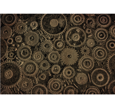 Mural moderno Patrón de fábricas de estilo industrial - TenVinilo