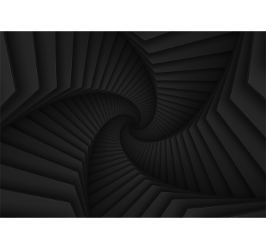 Foto mural 3d Efecto 3d túnel negro - TenVinilo