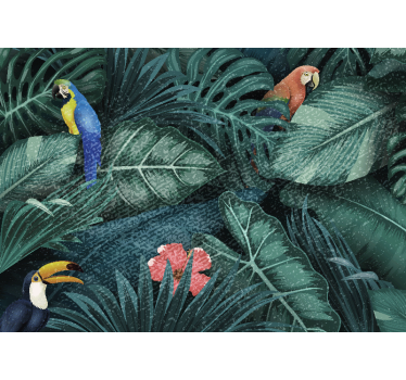 Fotomural árbol Selva exótica brillante - TenVinilo