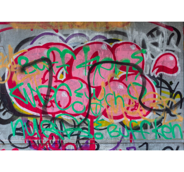 Mural arte urbano Diseño de graffiti colorido - TenVinilo