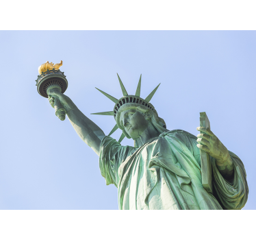 Mural New York estatua de la libertad en primer plano - TenVinilo