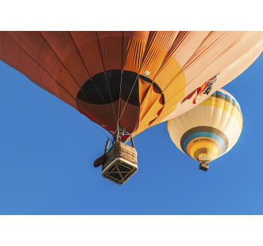 Papel mural pared de cielo globo aerostático - TenVinilo