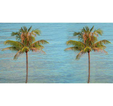 Fotomural árbol Playa con palmeras - TenVinilo