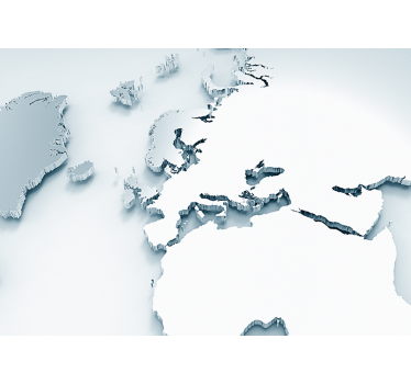 Foto mural 3d Mapa del mundo de efecto 3d - TenVinilo