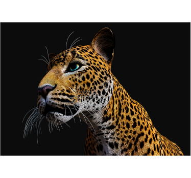 Fotomural 3d Leopardo feroz 3d - TenVinilo