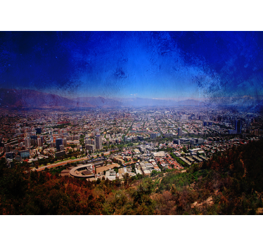 Fotomural montaña Santiago de chile andes vistas - TenVinilo