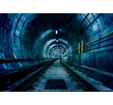 Foto mural 3d 3d túnel subterráneo - TenVinilo
