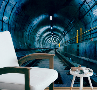 Foto mural 3d 3d túnel subterráneo - TenVinilo