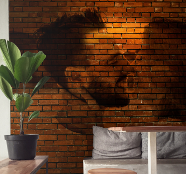 Foto mural 3d Foto con textura de ladrillo personalizable - TenVinilo
