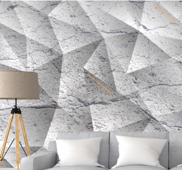 Foto mural 3d Imitación de los paneles de pared con la luz - TenVinilo