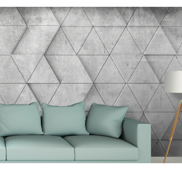 Foto mural 3d Relieve triangular geométrico - TenVinilo
