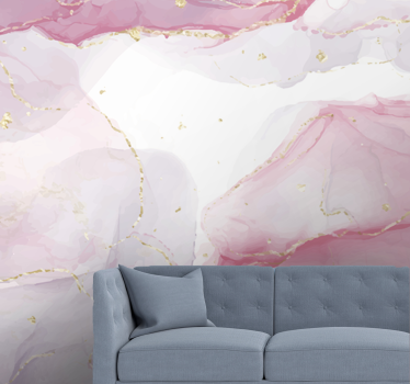 Foto mural 3d Textura de cristal rosa - TenVinilo