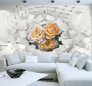 Foto mural 3d extrusiones superpuestas - TenVinilo