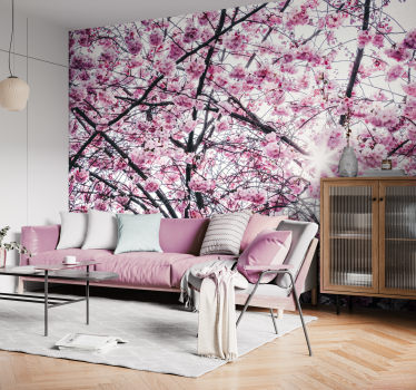 Fotomural árbol árboles de flor de cerezo - TenVinilo
