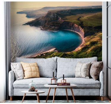 Fotomural de naturaleza Paisaje noruego junto al mar - TenVinilo