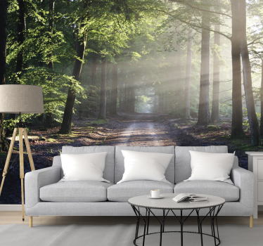 Fotomural paisaje bosque para salón - TenVinilo
