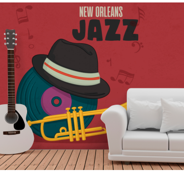 Fotomural música Jazz de nueva orleans - TenVinilo