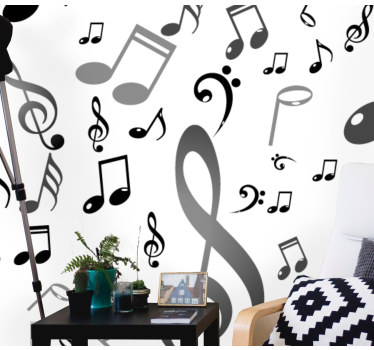 Fotomural música Notas musicales - TenVinilo