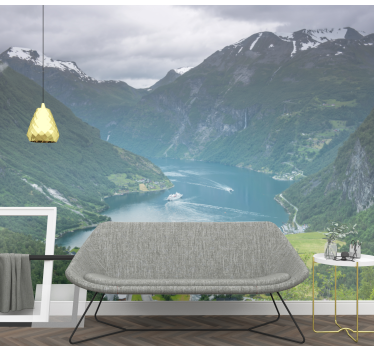 Fotomurales de ciudades Geirangerfjord noruega - TenVinilo