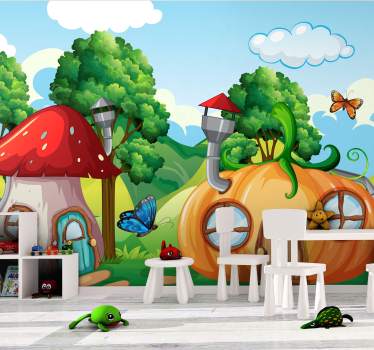 Fotomurales infantiles Bosque de fantasía para niños - TenVinilo