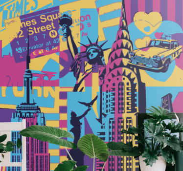 Mural arte urbano Pop art painting nueva york - TenVinilo