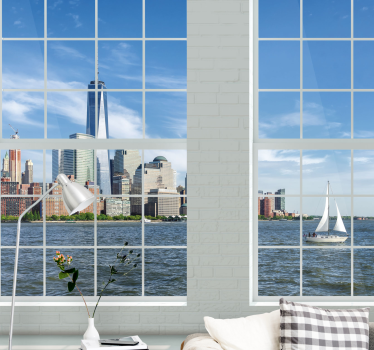 Mural new york horizonte icónico de nueva york - TenVinilo