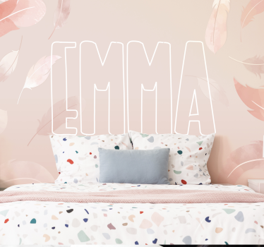 Mural para bebé con nombre personalizado - TenVinilo