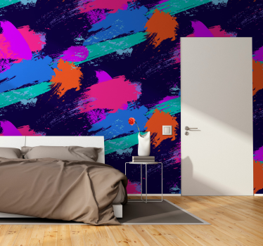 Mural pared abstracto Salpicaduras de arte moderno - TenVinilo