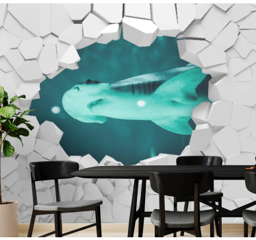 Mural personalizable Pared rota ladrillos 3d - TenVinilo