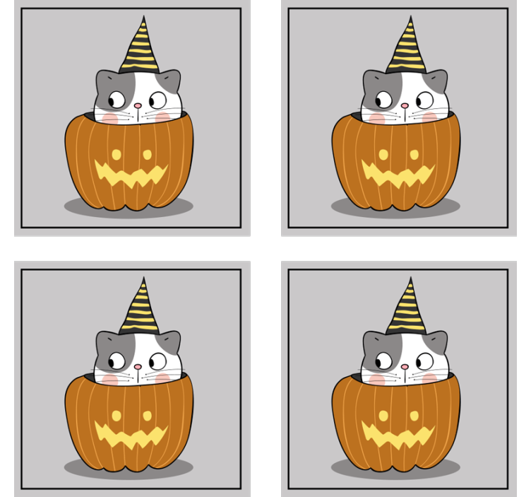 Posavasos halloween gato en sombrero de calabaza - TenVinilo