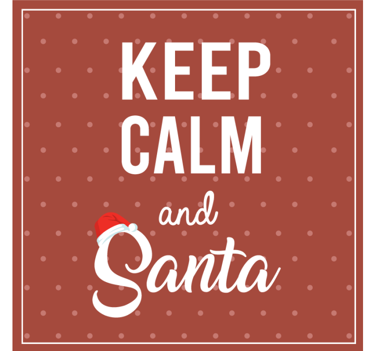 Posavasos navideño diseño de frase festiva - TenVinilo