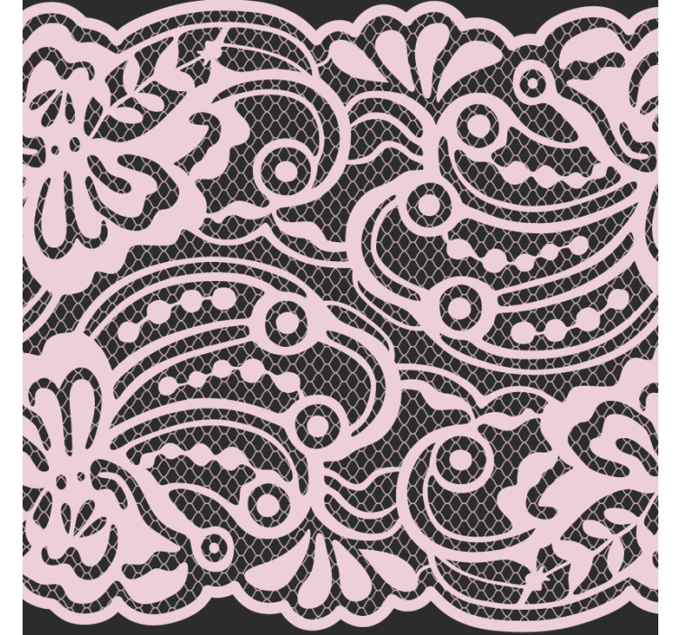 Posavasos moderno patrón de encaje elegante - TenVinilo