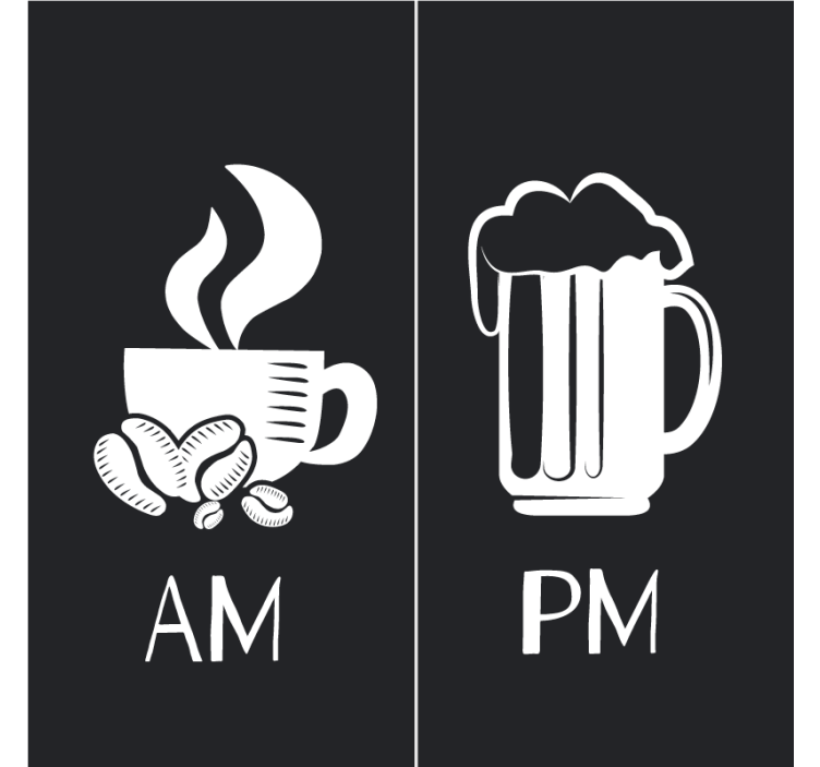 Am y pm café y cerveza más posavasos - TenVinilo