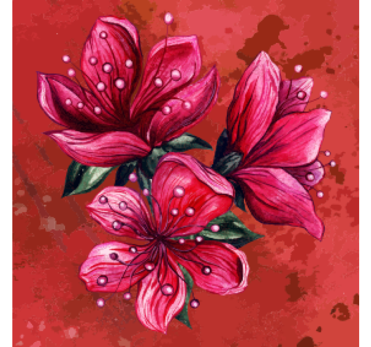 Posavasos cerveza arreglo floral vibrante - TenVinilo