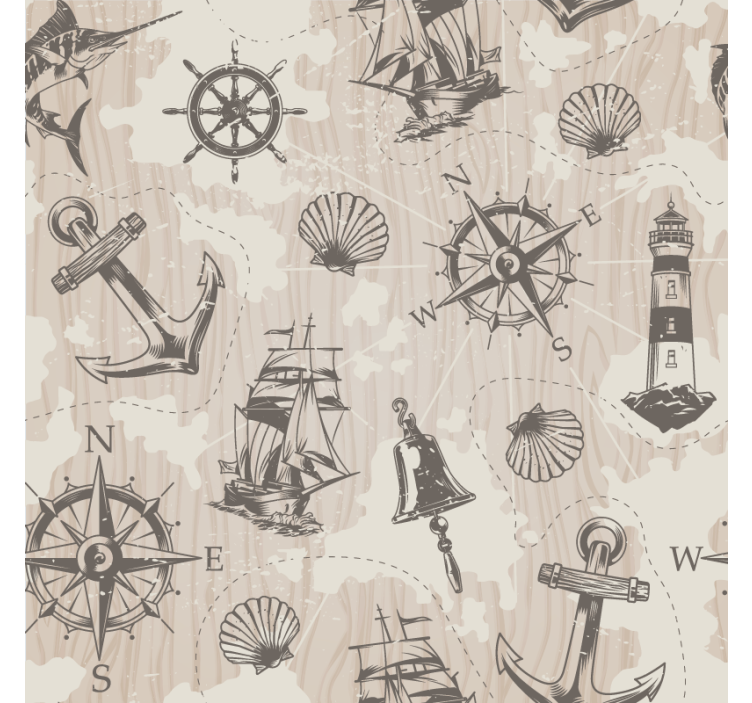 Posavasos frikis con diseños náuticos - TenVinilo