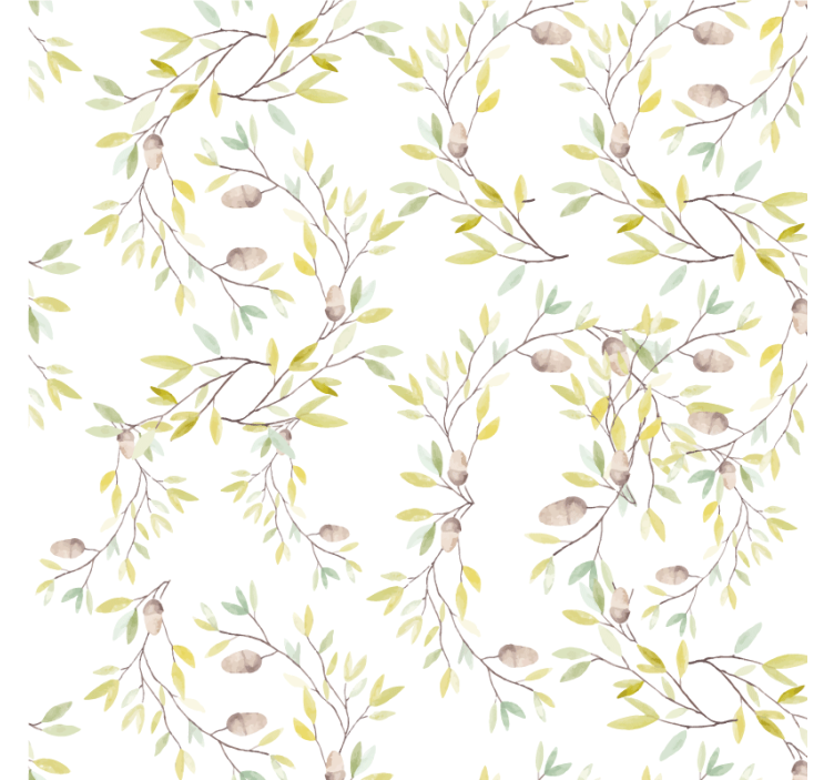 Posavasos patrón de vides florales - TenVinilo