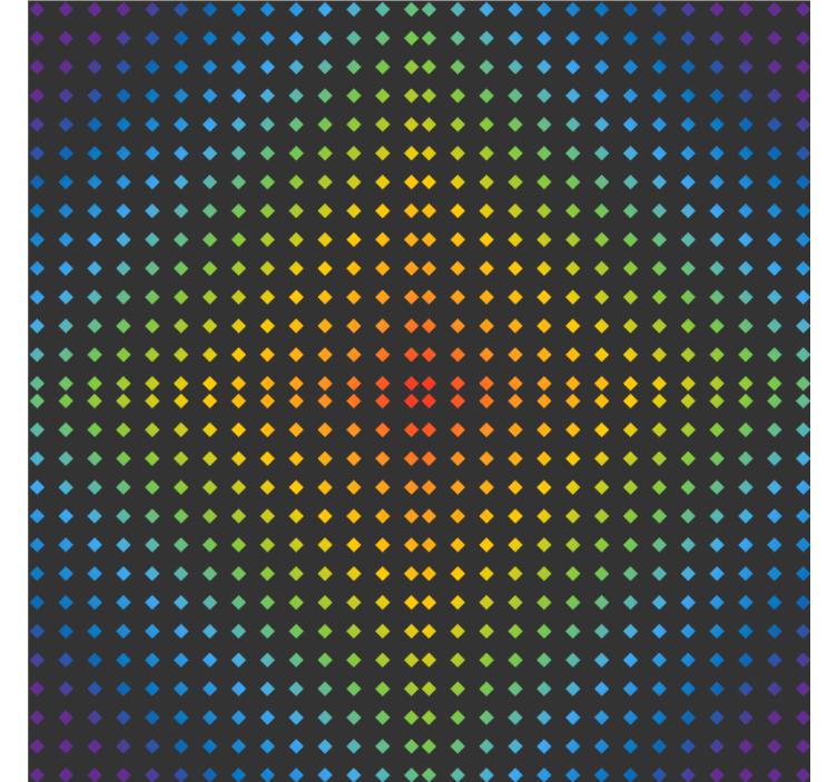 Posavasos patrón de puntos coloridos - TenVinilo